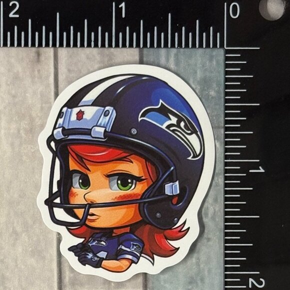🌀10/$10🌀 Adorable Football Gameday Reusable Waterproof Vinyl Sticker Decal - Picture 1 of 1